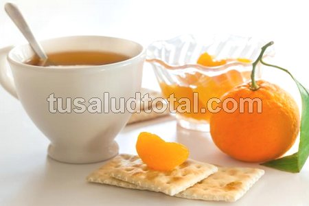 Infusión de mandarina para bajar el colesterol